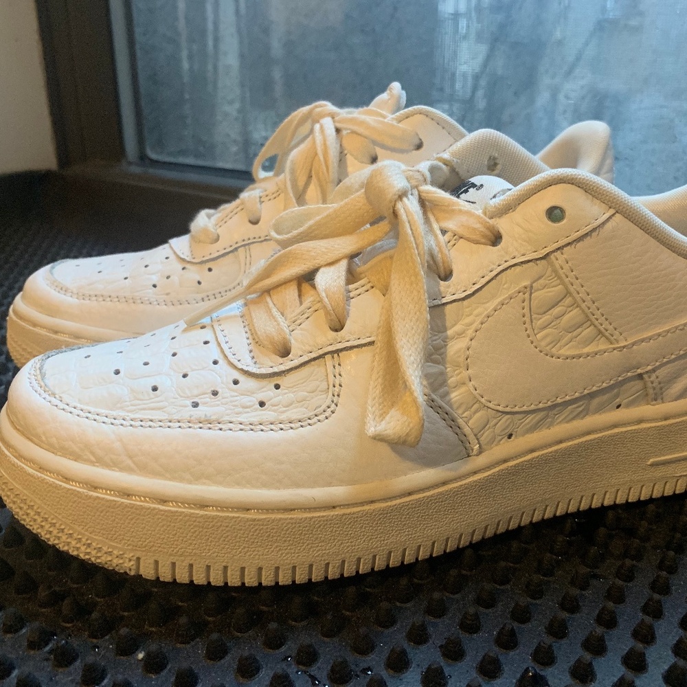 RARE Nike Air Force 1 Croc White Sz. 6 Women's